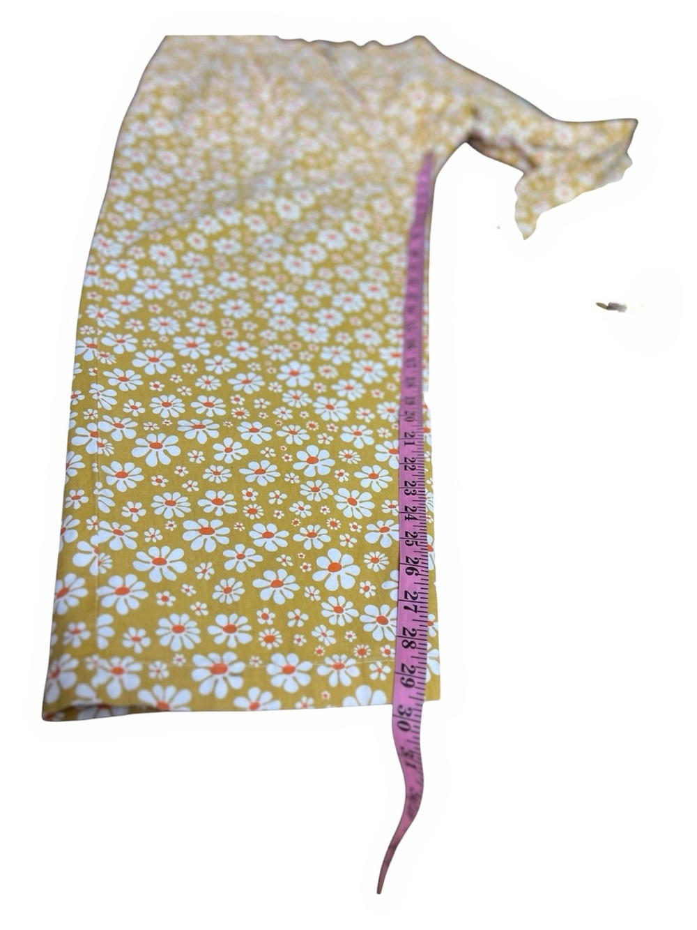 BIG BUD PRESS Lazy Daisy Yellow White Boho Festival Work Pants 100% Cotton XL - Picture 4 of 13